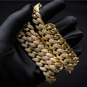 Prong Clasp Diamond Classic Cuban Chain - Giovanni Astro