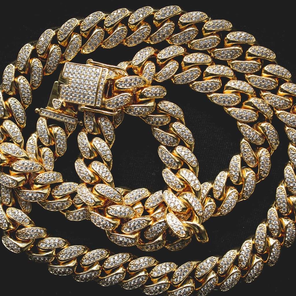 Prong Clasp Diamond Classic Cuban Chain - Giovanni Astro