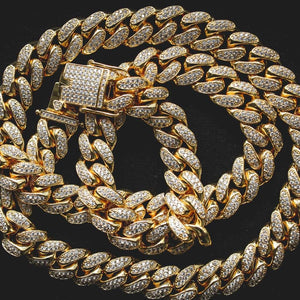 Prong Clasp Diamond Classic Cuban Chain - Giovanni Astro