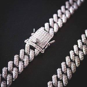Prong Clasp Diamond Classic Cuban Bracelet - Giovanni Astro