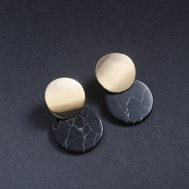 Marble-Art Earings - Giovanni Astro