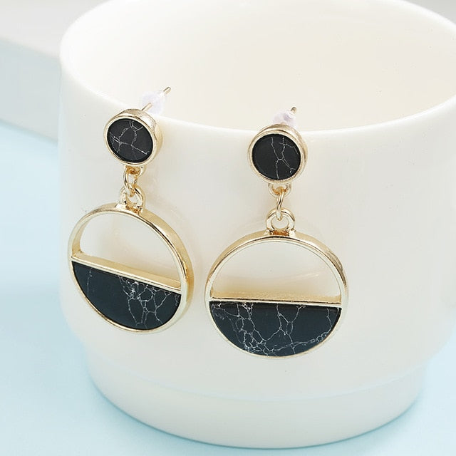 Marble-Art Earings - Giovanni Astro