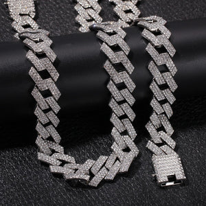 Prong Clasp Diamond Modern Cuban Chain - Giovanni Astro
