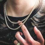 Round Cut Diamond Tennis Chain - Giovanni Astro