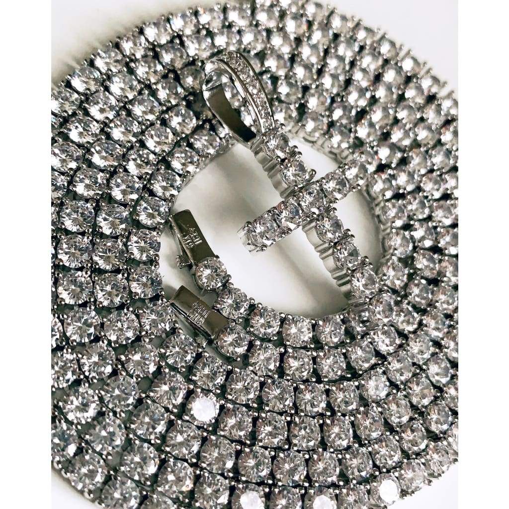 Round Cut Diamond Tennis Chain - Giovanni Astro
