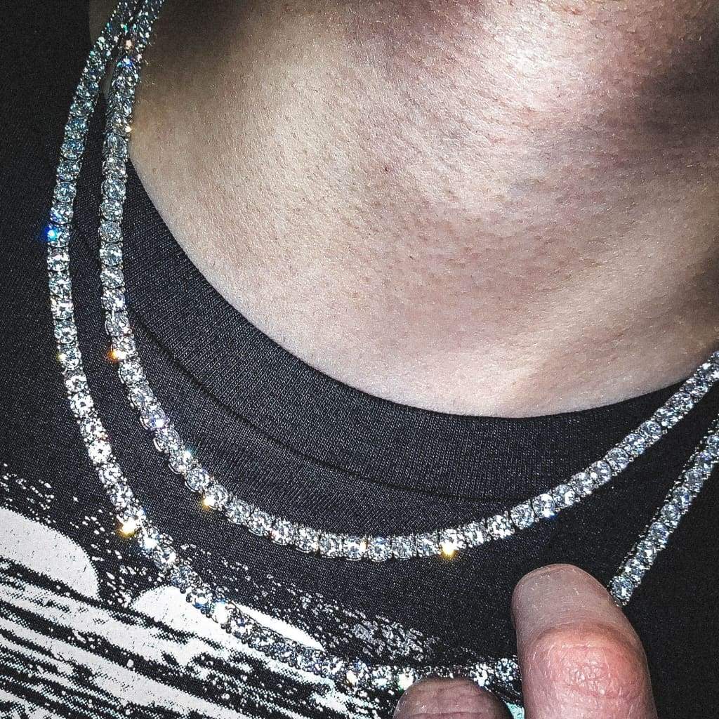 Round Cut Diamond Tennis Chain - Giovanni Astro
